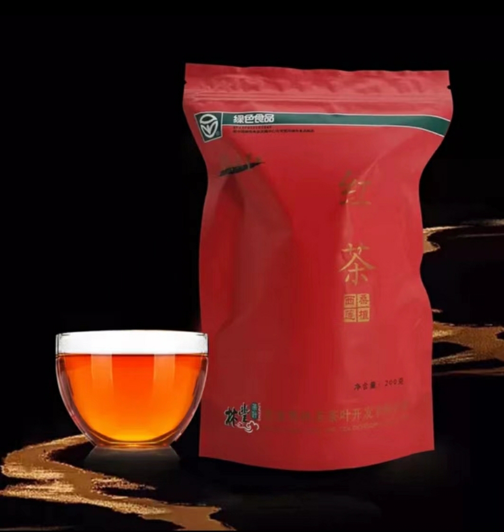 張家(jiā)界帥湘紅高(gāo)山(shān)雲霧荒山(shān)紅茶袋裝茶200g  180元包郵